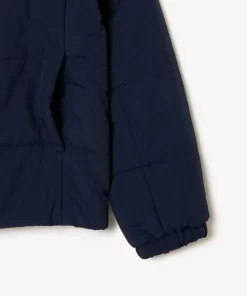 Lacoste Mädchenkleidung>Puff-Jacke Mit Namens-Einsatz Navy Blau 166