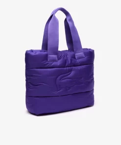 Lacoste Taschen>Puffy Croc Stepp-Tote Bag Acai M57