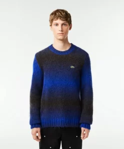 Lacoste Pullover>Pullover Aus Alpaka-Wolle Mit Ombre-Effekt Schwarz / Blau Tii