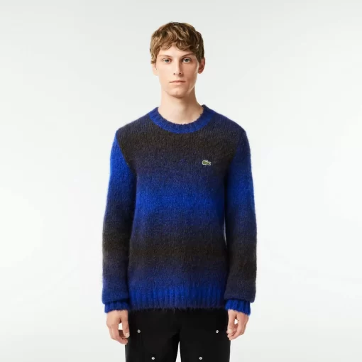 Lacoste Pullover>Pullover Aus Alpaka-Wolle Mit Ombre-Effekt Schwarz / Blau Tii