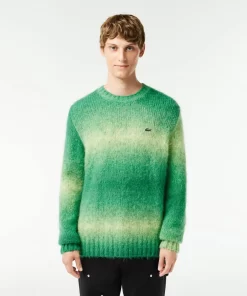 Lacoste Pullover>Pullover Aus Alpaka-Wolle Mit Ombre-Effekt Grun / Weis Pi0