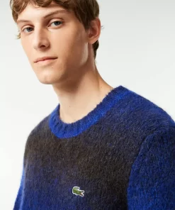 Lacoste Pullover>Pullover Aus Alpaka-Wolle Mit Ombre-Effekt Schwarz / Blau Tii