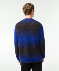 Lacoste Pullover>Pullover Aus Alpaka-Wolle Mit Ombre-Effekt Schwarz / Blau Tii