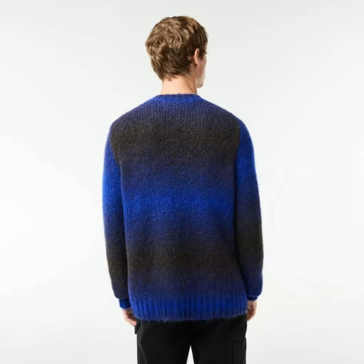 Lacoste Pullover>Pullover Aus Alpaka-Wolle Mit Ombre-Effekt Schwarz / Blau Tii