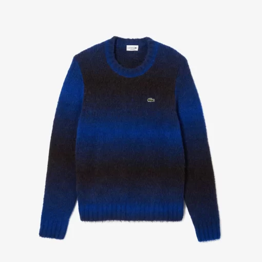 Lacoste Pullover>Pullover Aus Alpaka-Wolle Mit Ombre-Effekt Schwarz / Blau Tii