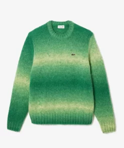 Lacoste Pullover>Pullover Aus Alpaka-Wolle Mit Ombre-Effekt Grun / Weis Pi0