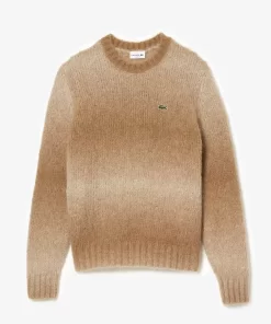 Lacoste Pullover>Pullover Aus Alpaka-Wolle Mit Ombre-Effekt Braun / Weis Rit