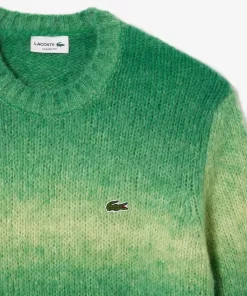 Lacoste Pullover>Pullover Aus Alpaka-Wolle Mit Ombre-Effekt Grun / Weis Pi0