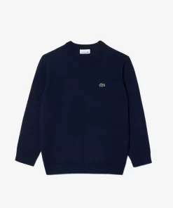 Lacoste Jungenkleidung>Pullover Aus Baumwoll-Merino-Mischung Navy Blau 166