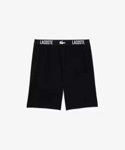 Lacoste Unterwäsche & Loungewear>Pyjama Shorts Aus Weichem Baumwolljersey Schwarz 031