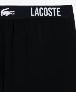 Lacoste Unterwäsche & Loungewear>Pyjama Shorts Aus Weichem Baumwolljersey Schwarz 031