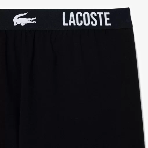 Lacoste Unterwäsche & Loungewear>Pyjama Shorts Aus Weichem Baumwolljersey Schwarz 031