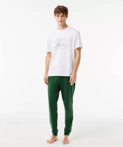 Lacoste Unterwäsche & Loungewear>Pyjama-Set Mit Hosen Mit Kontrast-Logo Weis / Grun 737