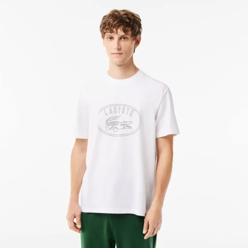 Lacoste Unterwäsche & Loungewear>Pyjama-Set Mit Hosen Mit Kontrast-Logo Weis / Grun 737