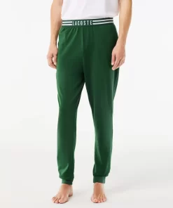 Lacoste Unterwäsche & Loungewear>Pyjama-Set Mit Hosen Mit Kontrast-Logo Weis / Grun 737