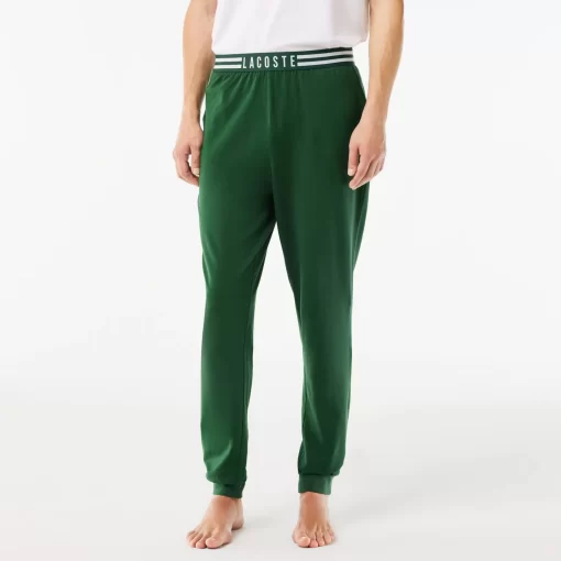 Lacoste Unterwäsche & Loungewear>Pyjama-Set Mit Hosen Mit Kontrast-Logo Weis / Grun 737