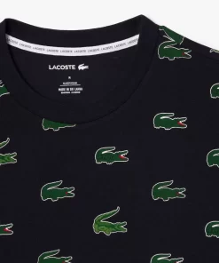 Lacoste Unterwäsche & Loungewear>Pyjama-Set Mit Kontrast-Logo Navy Blau / Weis Kg2