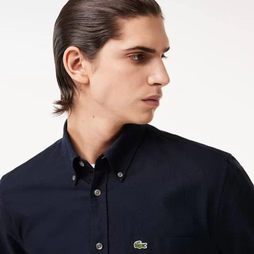 Lacoste Hemden>Regular Fit Hemd Aus Oxford-Baumwolle Navy Blau F2W