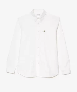 Lacoste Hemden>Regular Fit Hemd Aus Oxford-Baumwolle Weis 001