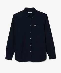 Lacoste Hemden>Regular Fit Hemd Aus Oxford-Baumwolle Navy Blau F2W