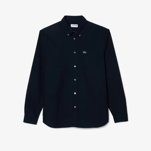 Lacoste Hemden>Regular Fit Hemd Aus Oxford-Baumwolle Navy Blau F2W