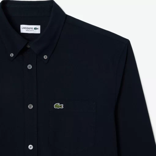 Lacoste Hemden>Regular Fit Hemd Aus Oxford-Baumwolle Navy Blau F2W