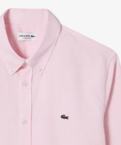 Lacoste Hemden>Regular Fit Herren-Hemd Aus Premium-Baumwolle Hellrosa Ady