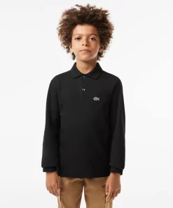 Lacoste Jungenkleidung>Regular Fit Jungen-Poloshirt Aus Petit Pique Schwarz 031