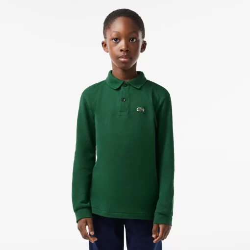 Lacoste Jungenkleidung>Regular Fit Jungen-Poloshirt Aus Petit Pique Grun 132