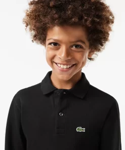 Lacoste Jungenkleidung>Regular Fit Jungen-Poloshirt Aus Petit Pique Schwarz 031