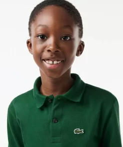 Lacoste Jungenkleidung>Regular Fit Jungen-Poloshirt Aus Petit Pique Grun 132