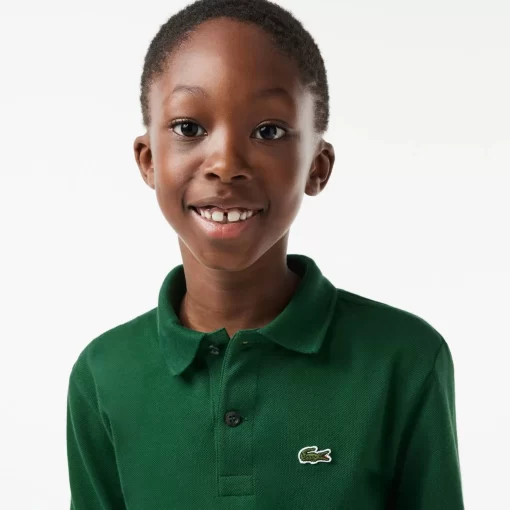 Lacoste Jungenkleidung>Regular Fit Jungen-Poloshirt Aus Petit Pique Grun 132