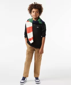 Lacoste Jungenkleidung>Regular Fit Jungen-Poloshirt Aus Petit Pique Schwarz 031