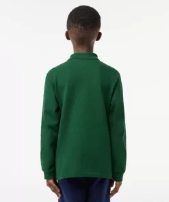 Lacoste Jungenkleidung>Regular Fit Jungen-Poloshirt Aus Petit Pique Grun 132