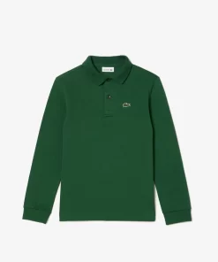 Lacoste Jungenkleidung>Regular Fit Jungen-Poloshirt Aus Petit Pique Grun 132