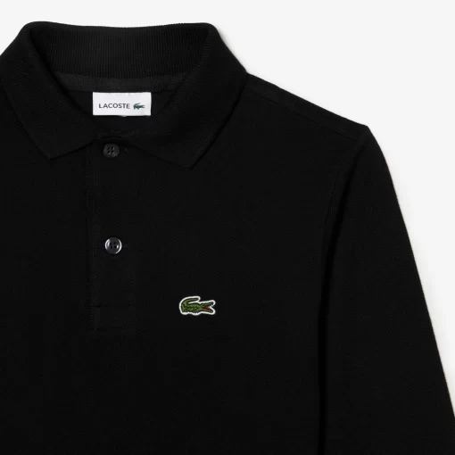 Lacoste Jungenkleidung>Regular Fit Jungen-Poloshirt Aus Petit Pique Schwarz 031