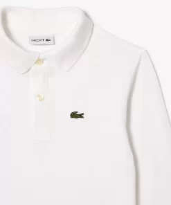 Lacoste Jungenkleidung>Regular Fit Jungen-Poloshirt Aus Petit Pique Weis 001