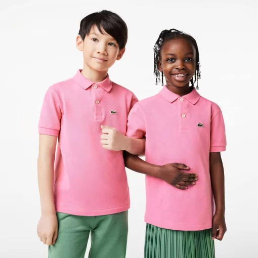 Lacoste Mädchenkleidung>Regular Fit -Kinder-Polo Aus Petit Pique Reseda Rosa 2R3