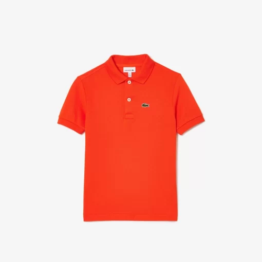 Lacoste Mädchenkleidung>Regular Fit -Kinder-Polo Aus Petit Pique Orange Sji