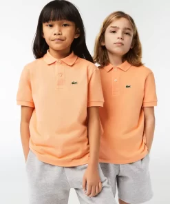 Lacoste Mädchenkleidung>Regular Fit -Kinder-Polo Aus Petit Pique Hell Orange Heb