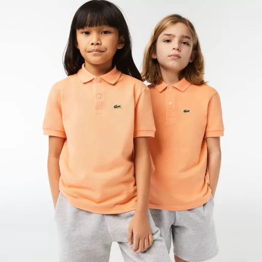 Lacoste Mädchenkleidung>Regular Fit -Kinder-Polo Aus Petit Pique Hell Orange Heb