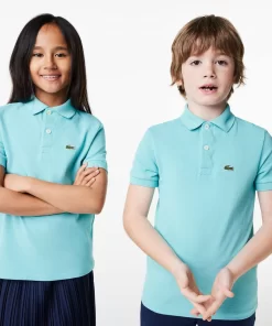 Lacoste Mädchenkleidung>Regular Fit -Kinder-Polo Aus Petit Pique Turkis Bvg