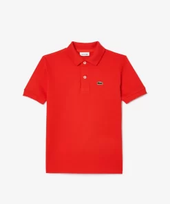 Lacoste Mädchenkleidung>Regular Fit -Kinder-Polo Aus Petit Pique Rot F8M