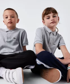 Lacoste Mädchenkleidung>Regular Fit -Kinder-Polo Aus Petit Pique Heidekraut Grau Cca