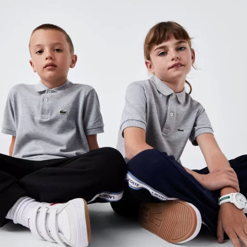 Lacoste Mädchenkleidung>Regular Fit -Kinder-Polo Aus Petit Pique Heidekraut Grau Cca