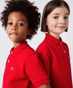 Lacoste Mädchenkleidung>Regular Fit -Kinder-Polo Aus Petit Pique Rot 240