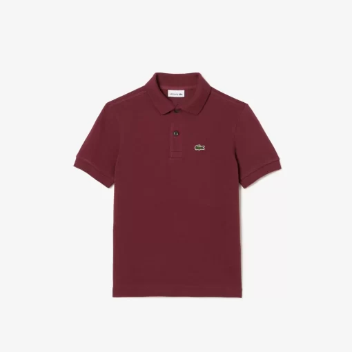 Lacoste Mädchenkleidung>Regular Fit -Kinder-Polo Aus Petit Pique Burgunder Yup