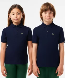 Lacoste Mädchenkleidung>Regular Fit -Kinder-Polo Aus Petit Pique Navy Blau 166