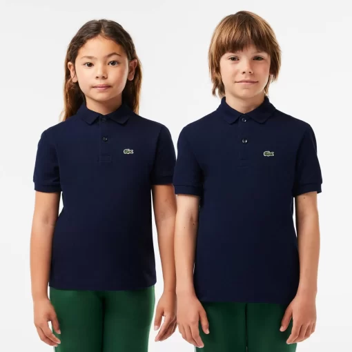 Lacoste Mädchenkleidung>Regular Fit -Kinder-Polo Aus Petit Pique Navy Blau 166