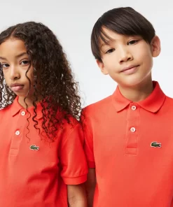 Lacoste Mädchenkleidung>Regular Fit -Kinder-Polo Aus Petit Pique Orange 02K